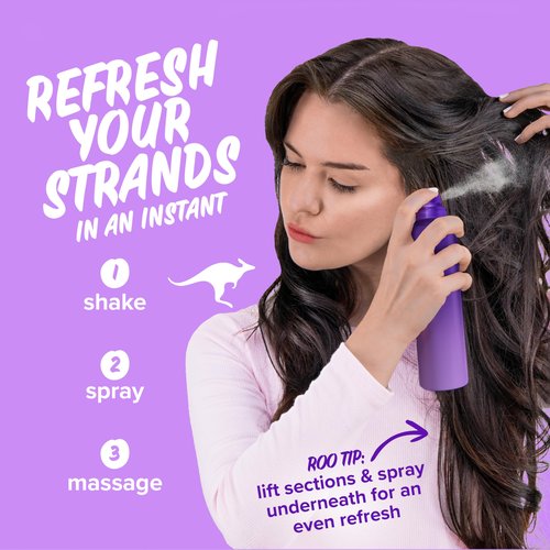 Aussie Instant Refresh Dry Shampoo, Original Clean, Talc-Free, Butane-Free, for Straight, Wavy and Curly Hair, 4.9oz