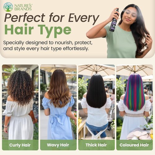 Nature's Brands Organic Hair Spray, 8 Oz - Biotin-Enriched Non Toxic Hairspray with Green Tea, Sage & Geranium Oil for Long-Lasting Hold, Shine, Frizz Control, and Volume Boost - Paraben-Free, Vegan