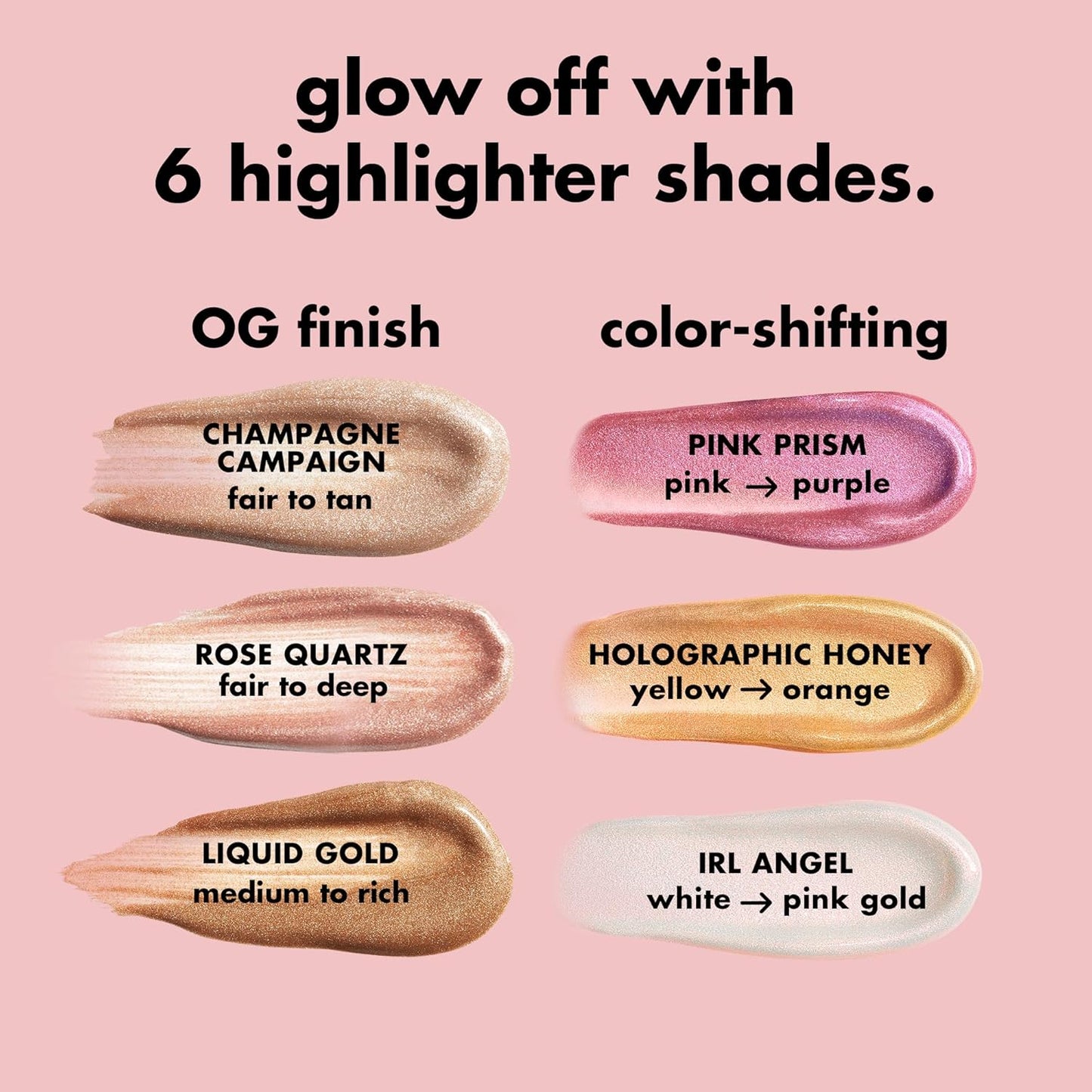 e.l.f. Halo Glow Highlight Wand - Liquid Highlighter for Luminous Skin | Buildable, Vegan, Rose Quartz