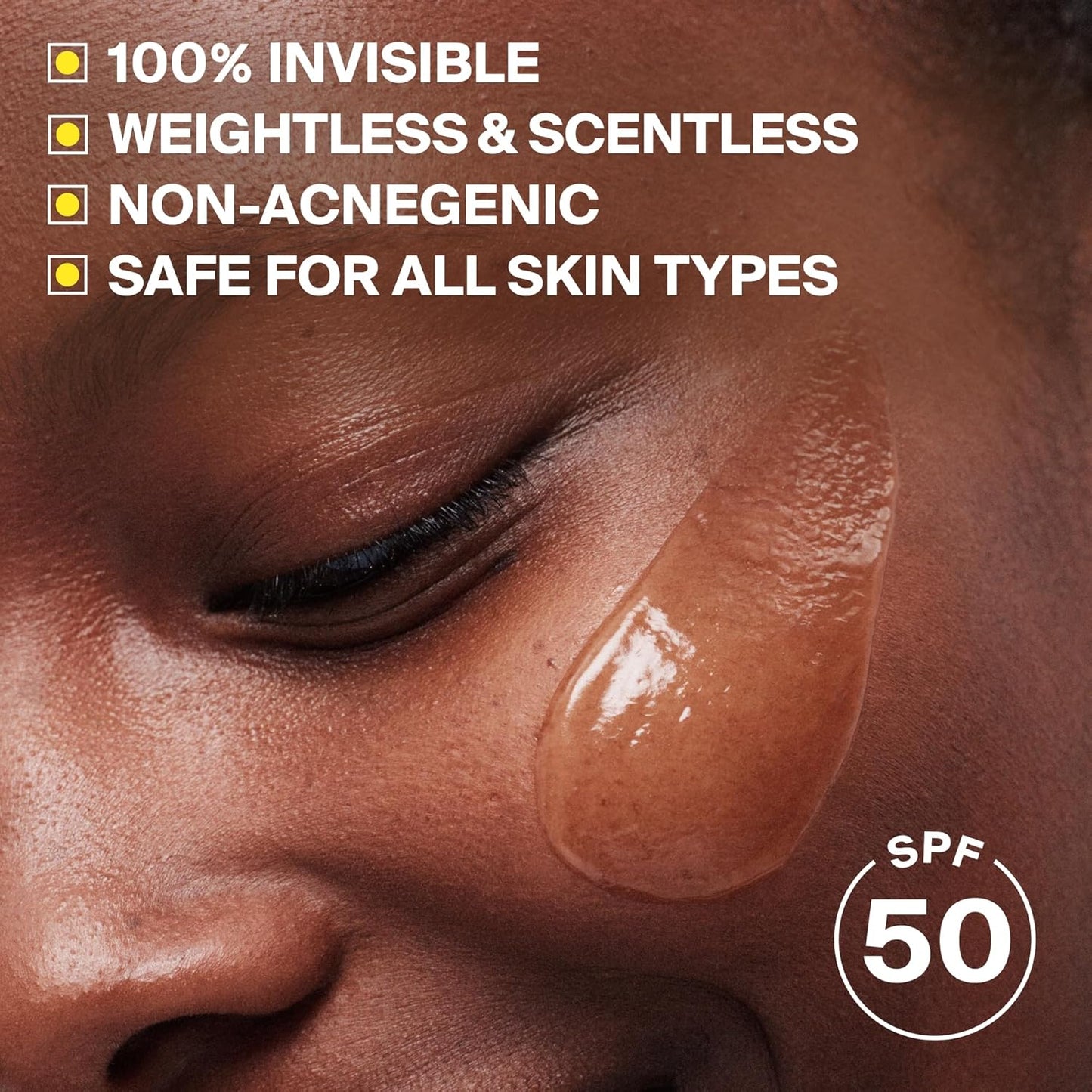 Supergoop! Unseen Sunscreen - SPF 50 Clear & Invisible Face Sunscreen | Weightless, Oil-Free - 1.7 fl oz