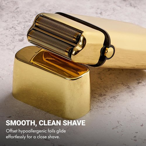 METALFX Double Foil Shaver - Portable Cordless Electric Razor for Close Shaving | Travel-Friendly Design