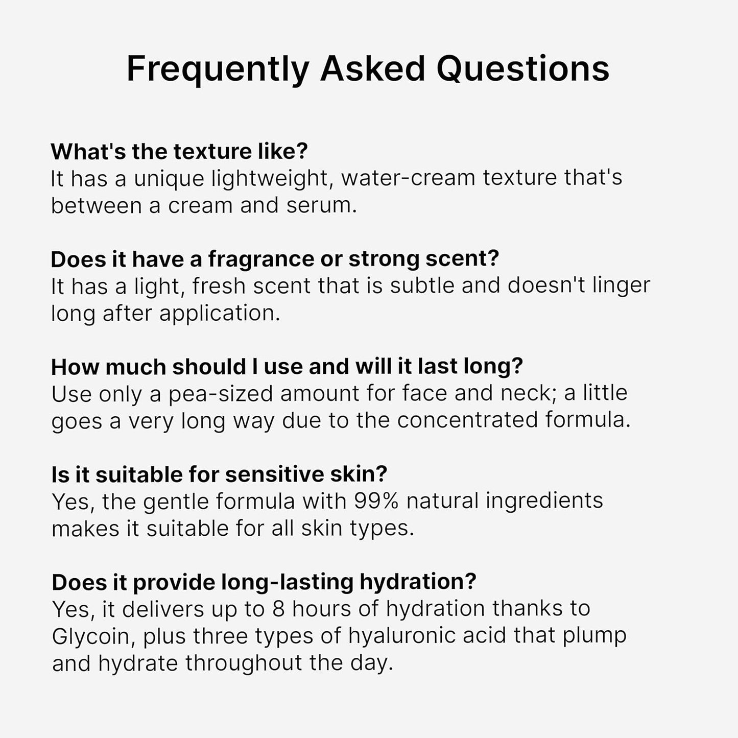 Trilogy Hyaluronic Acid+ Water Cream - Lightweight Hydration with Ceramides & Glycoin | 1.69 fl oz