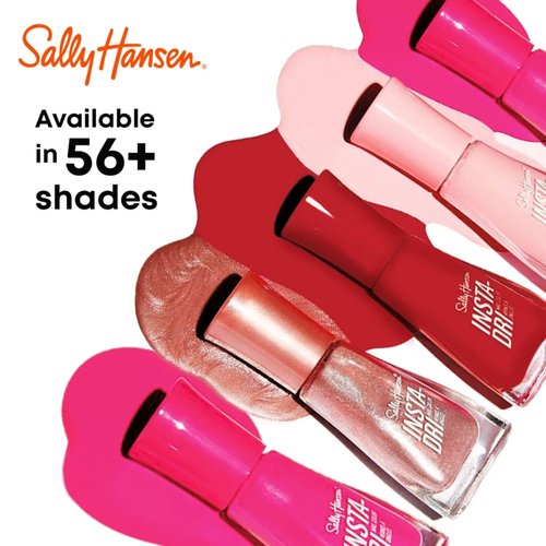 Sally Hansen Insta-Dri Nail Polish | Quick Dry, Long Lasting, Streak-Free Shine | Semi-Opaque, Glossy | 239 In a Blush | Pale Pink Nude Nail Color