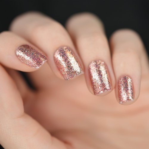 ILNP Juliette Holographic Nail Polish, Rose Gold