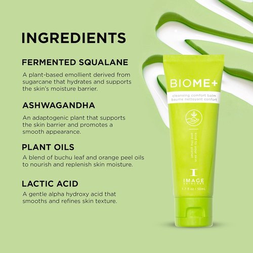 IMAGE Skincare BIOME+ Cleansing Comfort Balm - Microbiome-Friendly Gentle Cleanser for Reduced Moisture Loss
