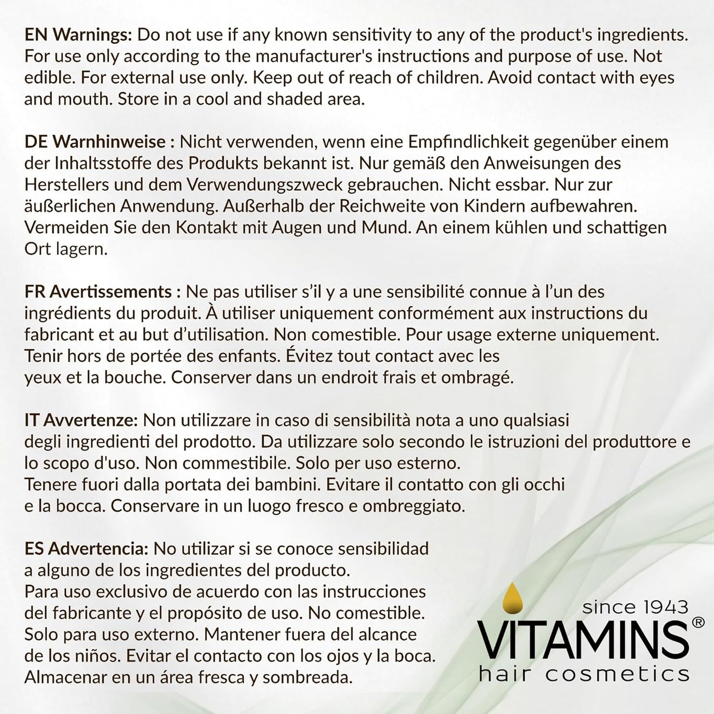 VITAMINS Keratin Hair Mask - Deep Conditioning Protein Treatment for All Hair Types | 8.5 Fl Oz