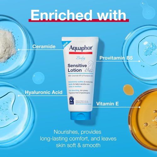 Aquaphor Baby Lotion - Soothe & Moisturize Delicate Skin | 8 Oz Size