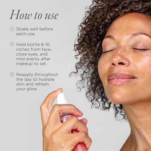 PÜR MINERALS Lit Mist Illuminating Setting Spray - Long-Lasting Makeup Finishing & Hydration - Lightweight Dewy Glow