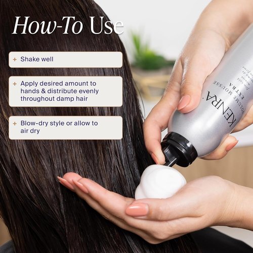 Kenra Volume Mousse Extra 17 - Firm Hold Mousse for Frizz Control & Thermal Protection | 8 oz