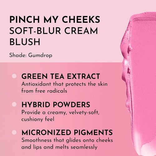 LAWLESS Pinch My Cheeks Cream Blush - Gumdrop - Premium Soft-Blur Formula for a Natural Finish - 0.18 oz