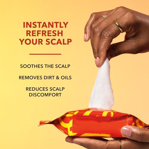 Creme of Nature Argan Oil Scalp Relief Wipes - Moisturizing Cleanser for Dry Scalp | 20 Count