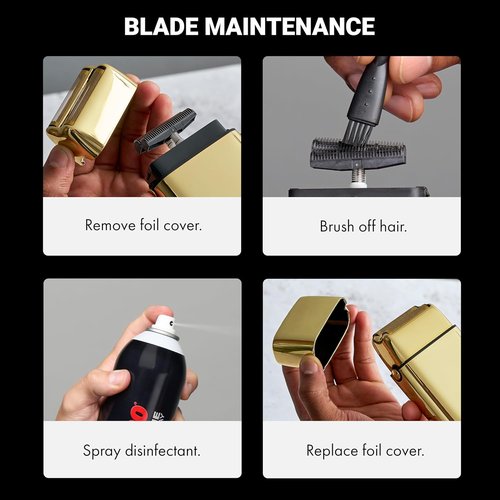METALFX Double Foil Shaver - Portable Cordless Electric Razor for Close Shaving | Travel-Friendly Design