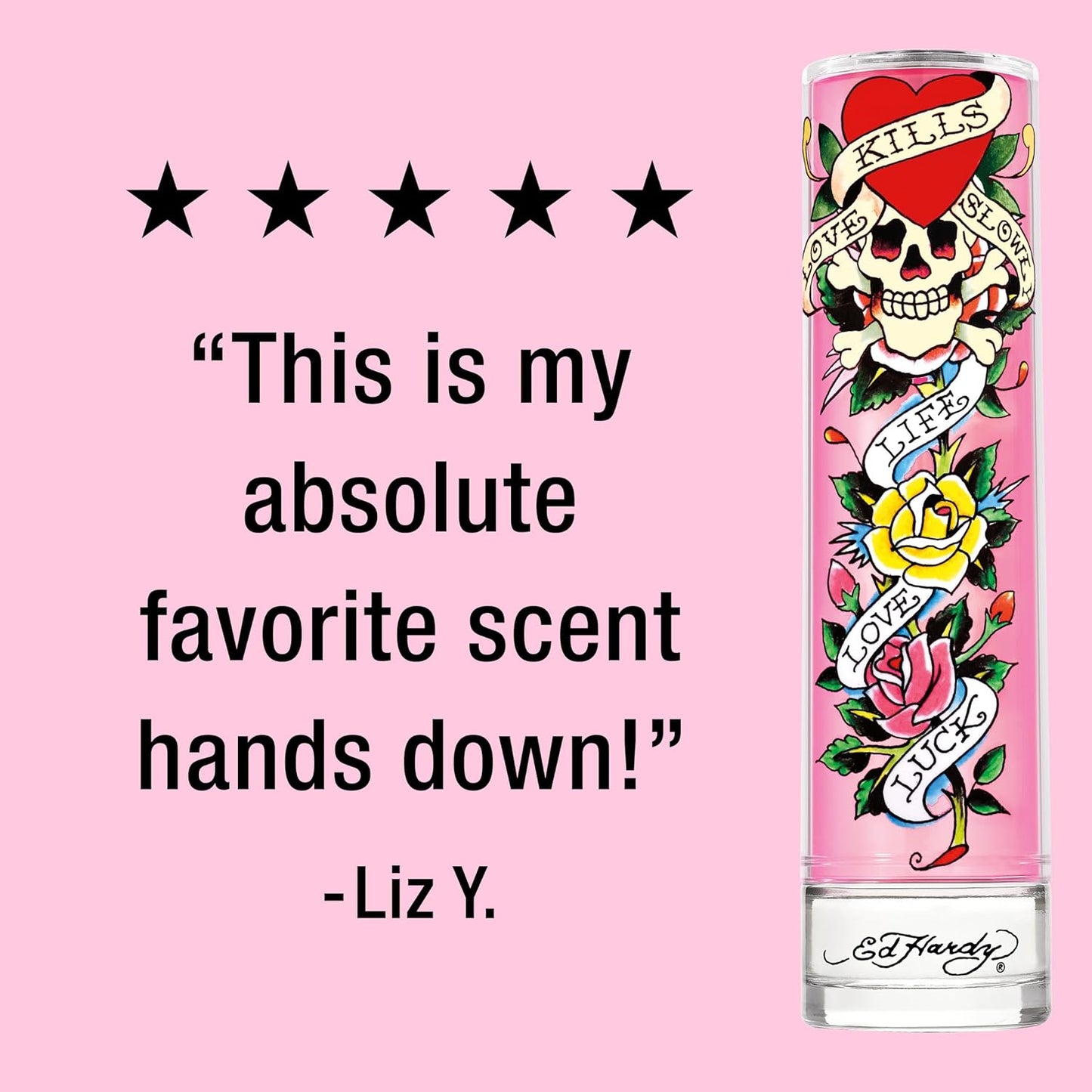 Ed Hardy Eau De Parfum Spray for Women - Warm Amber Notes | 3.4 fl oz