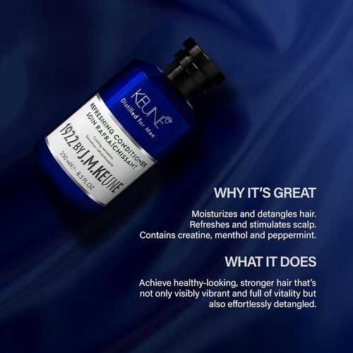 1922 by J.M. Keune Refreshing Conditioner - Cooling & Stimulating Formula for Men, 8.5 Fl Oz