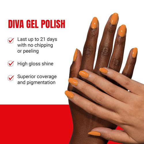 DND Diva Gel Polish Set - First Class Collection | UV/LED Gel & Air Dry Nail Lacquer Duo, 0.5 Fl Oz Each