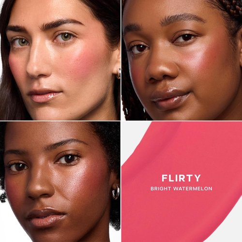 Saie Dew Liquid Blush - Hydrating Cream Blush Stick for a Natural Flush | Glowy Makeup Essential (.40 oz)