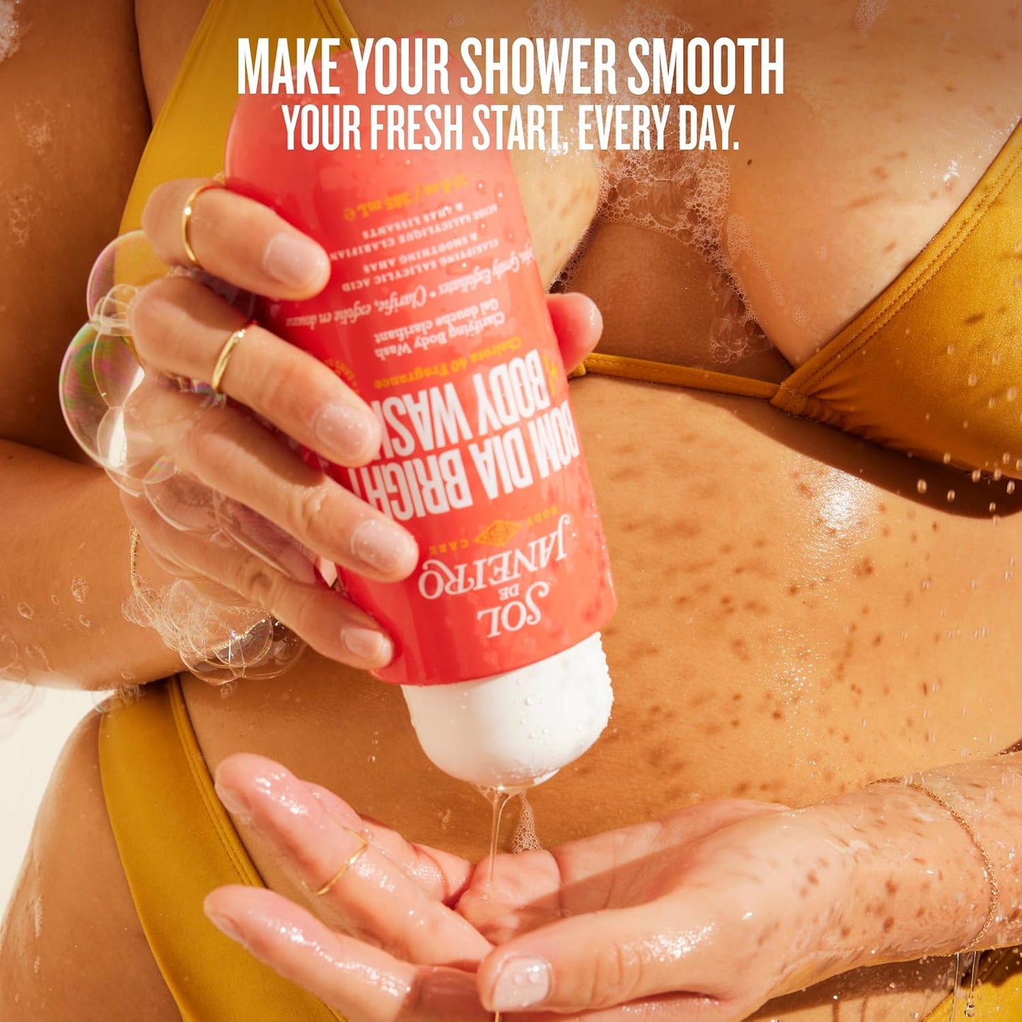 Sol de Janeiro Bom Dia Body Wash - Brightening AHA & BHA Formula for Radiant Skin