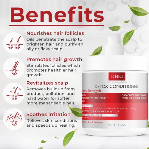 Regine Switzerland Detox Conditioner - Deep Cleansing Formula for Damaged Hair | Heavy Metal Detox & Nourishing Scalp Care - 300ml