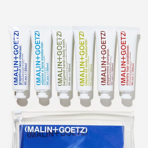 MALIN+GOETZ Travel Kit - Best-Selling Essentials for Face, Body & Hair | Vegan & Travel-Friendly (6 x 1 oz)