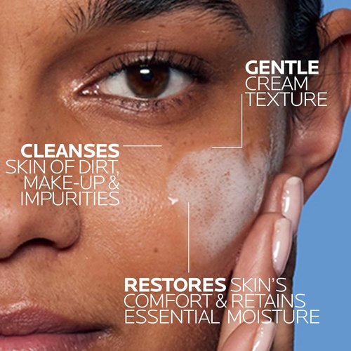 La Roche-Posay Toleriane Hydrating Face Cleanser - Gentle Daily Wash with Niacinamide & Ceramides for Sensitive Skin