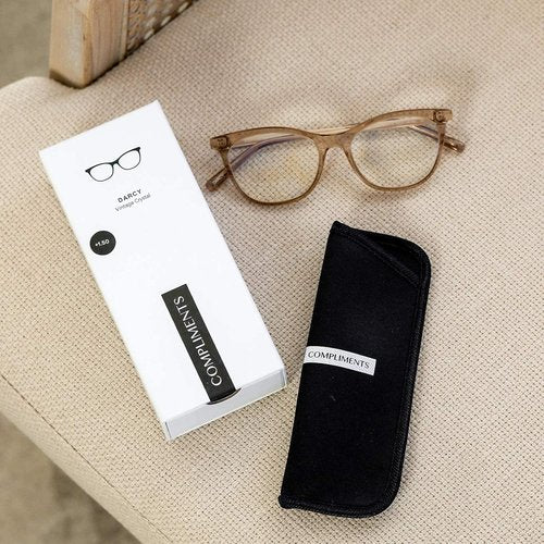 DIFF Ava Reading Glasses - Blue Light Blocking Oversized Readers | Stylish Lightweight Square Frames