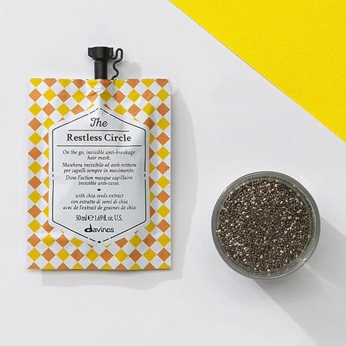 Davines The Restless Circle Invisible Hair Mask - Protects Against Damage & Breakage with Chia Seed Extract | 1.69 Fl Oz