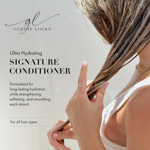 Goldie Locks Ultra Hydrating Conditioner - Travel Size 3.4 fl oz | Moisturizes Frizz & Split Ends - Sulfate Free