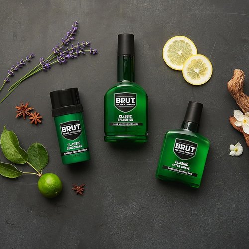 Brut Splash-On Original Fragrance - Bold, Long-Lasting Cologne for Men - 7 oz with Spicy Woods & Citrus Notes