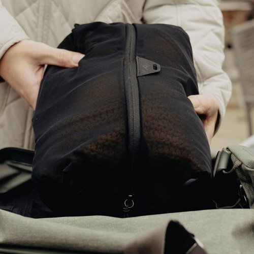 Peak Design Ultralight Packing Cube Bundle - Black Stretchy Mesh Travel Organizers | Zippered with Strap Attachments, Sizes XXS, XS, S