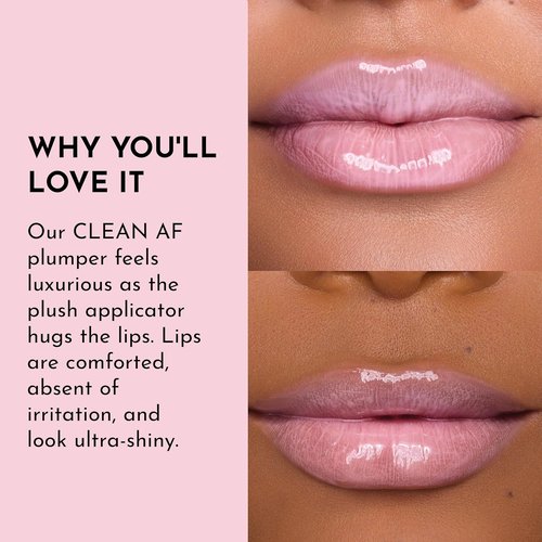 Lawless Forget The Filler Lip Plumping Gloss - Strawberry Milkshake - Volumizing & Hydrating Formula 0.11 oz