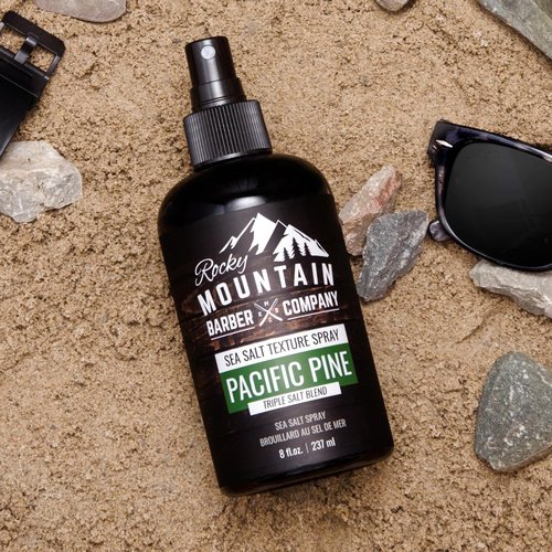 Rocky Mountain Barber Company Sea Salt Spray for Men - Volume, Texture & Light Hold - 8 oz