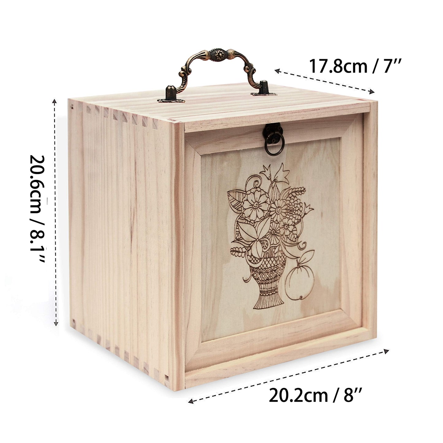 TORIBIO Essential Oil Storage Holder Organizer for 40 Bottles, Wooden Essential Oils Box Holds 5 10 15 20 30 ml for Young Living & Doterra Bottles