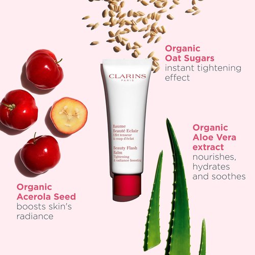 Clarins Beauty Flash Balm - 3-In-1 Hydrating Face Mask & Primer | Moisturizes, Brightens & Tightens
