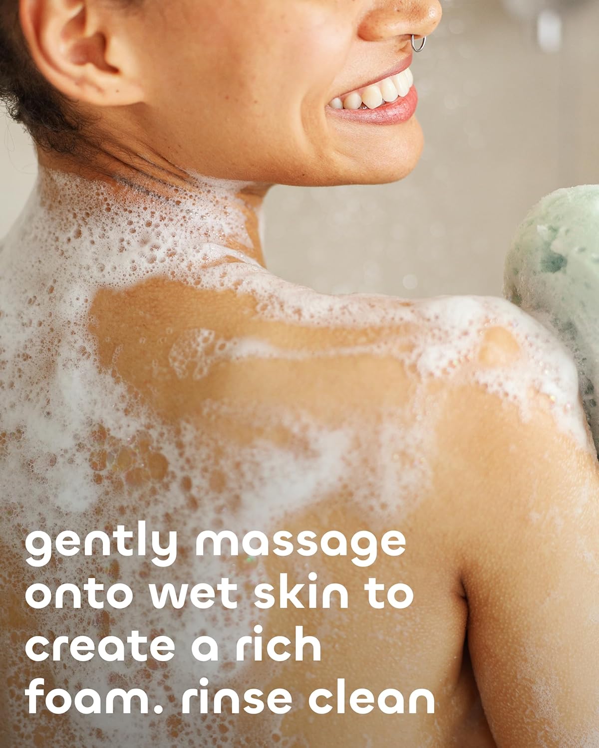 Seaweed Bath Co. Hydrate Body Wash - Citrus Vanilla Foaming Gel Cleanser - Vegan & Sulfate Free - 12 oz