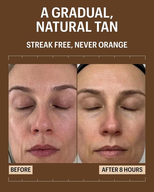 Allies of Skin Daily SPF 50 Self Tanner for Face - Buildable Natural Tan with Sunscreen & Vitamin C (1.7 Fl oz)