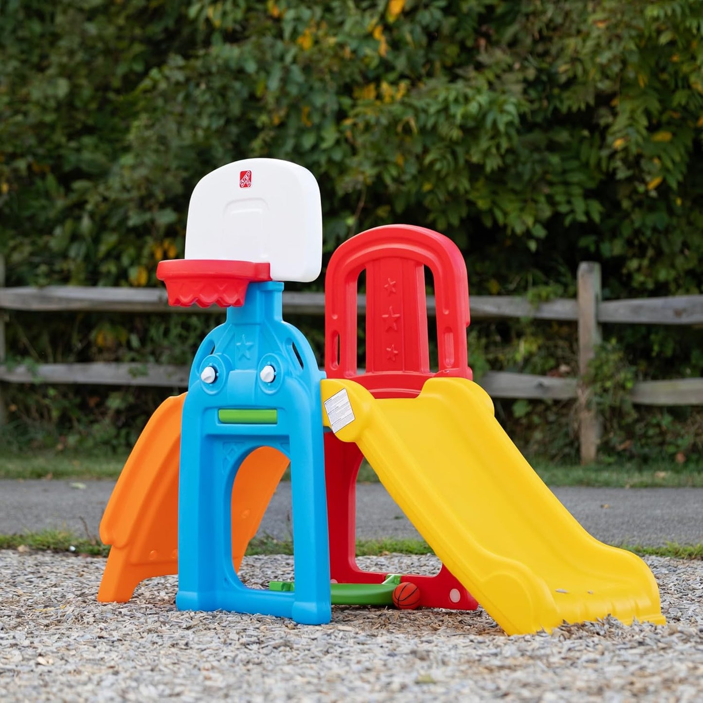 Step2 Game Time Sports Climber - Kids Indoor/Outdoor Playset with Slide, Climbing Wall & Basketball Hoop | For Ages 2-6