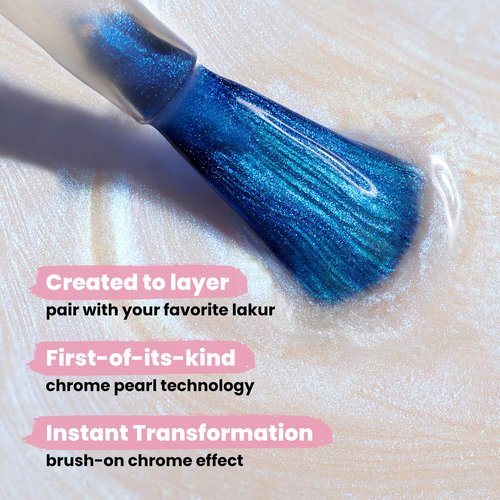 LONDONTOWN Nail Polish - Chrome Glaze Top Coat for Enhanced Color & Long-Lasting Shine | 0.4 oz