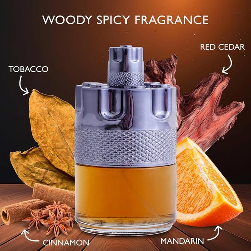 Azura Noir After Dark Eau De Parfum for Men - Long-Lasting Woody Spicy Fragrance - 100ml Elegant Bottle