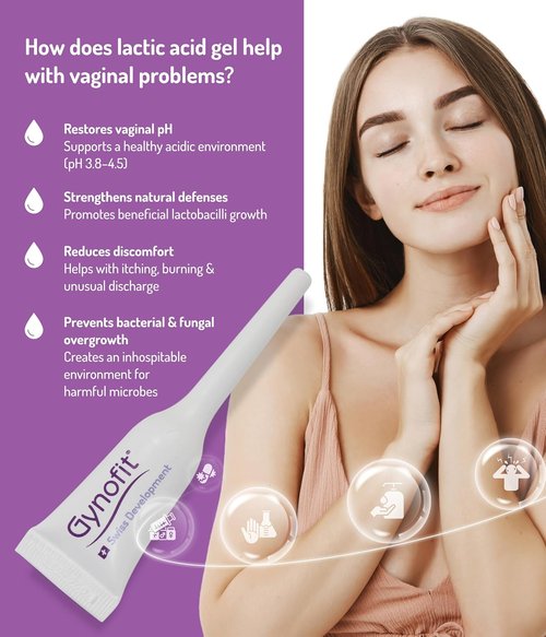 Gynofit Vaginal Health Bundle - pH-Balancing Cleansing Lotion & Lactic Acid Gel (12 Count) | Gynecologist Recommended Daily Intimate Care