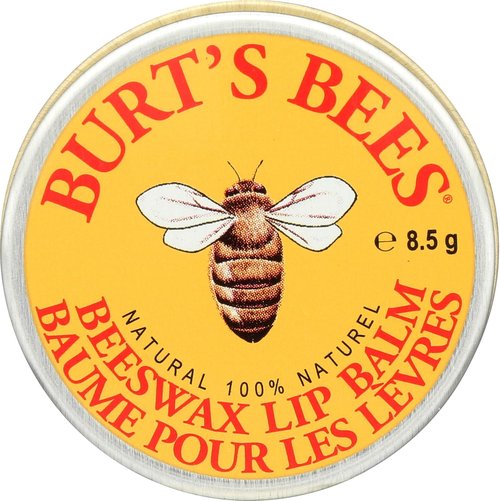 Burt's Bees Beeswax Lip Balm Tin - Natural Moisturizing Formula | 0.3 Oz Hydrating Balm