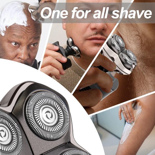OXSITO 8Pack Pro 4 Head Replacement Blades for Pitbulls Bald Head Razors Gold PRO, Silver PRO, Platinum PRO… Series, Precision Replacement Blades for Head, Face, and Body Grooming.