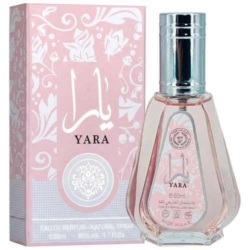 Ard al Zaafaran Yara – Floral, Fruity, Gourmand, Sweet, Musky – Eau de Parfum Spray Long-Lasting Fragrance for Women, 1.7 Ounce / 50ml