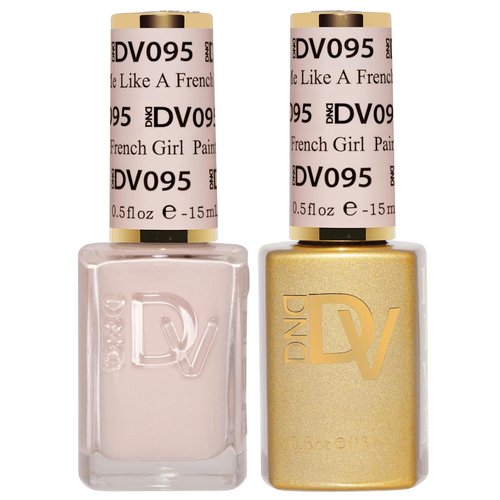 DND Gel Polish Set - Coquette Collection | UV/LED Gel & Air Dry Nail Lacquer Duo - 0.5 Fl Oz