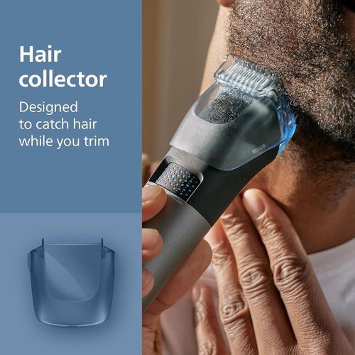 Philips Norelco Beard Trimmer 7000 - 100% Waterproof with 40 Length Settings & Detail Blades | BT7670/40