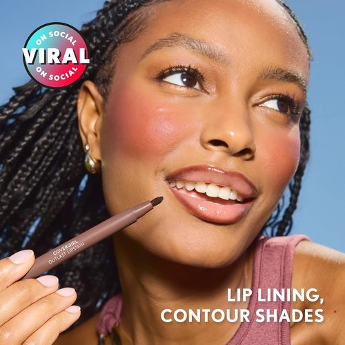 Covergirl Outlast Lipstain - Iconic Darling, Smooth Application, Transfer-Proof, Vegan Formula | 0.06oz