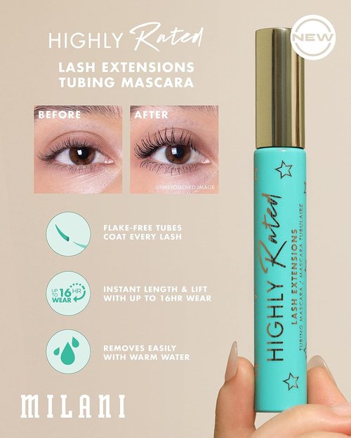 Milani Tubing Mascara - Nourishing Black Mascara for Length and Lift | Infused with Shea Butter