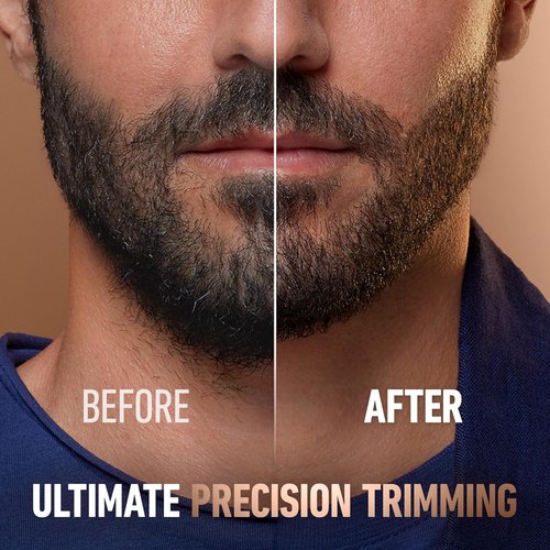 King C. Gillette Beard Trimmer PRO - 40 Length Settings, Cordless Design, Includes T-Blade & Accessories