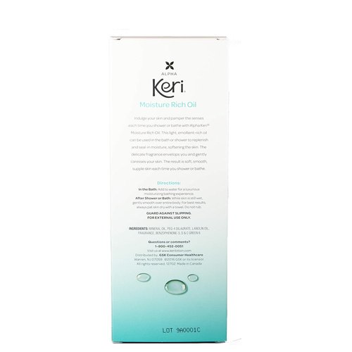 Keri Moisturizing Shower & Bath Oil - Nourishing Hydration for Soft Skin | 16 Fl Oz