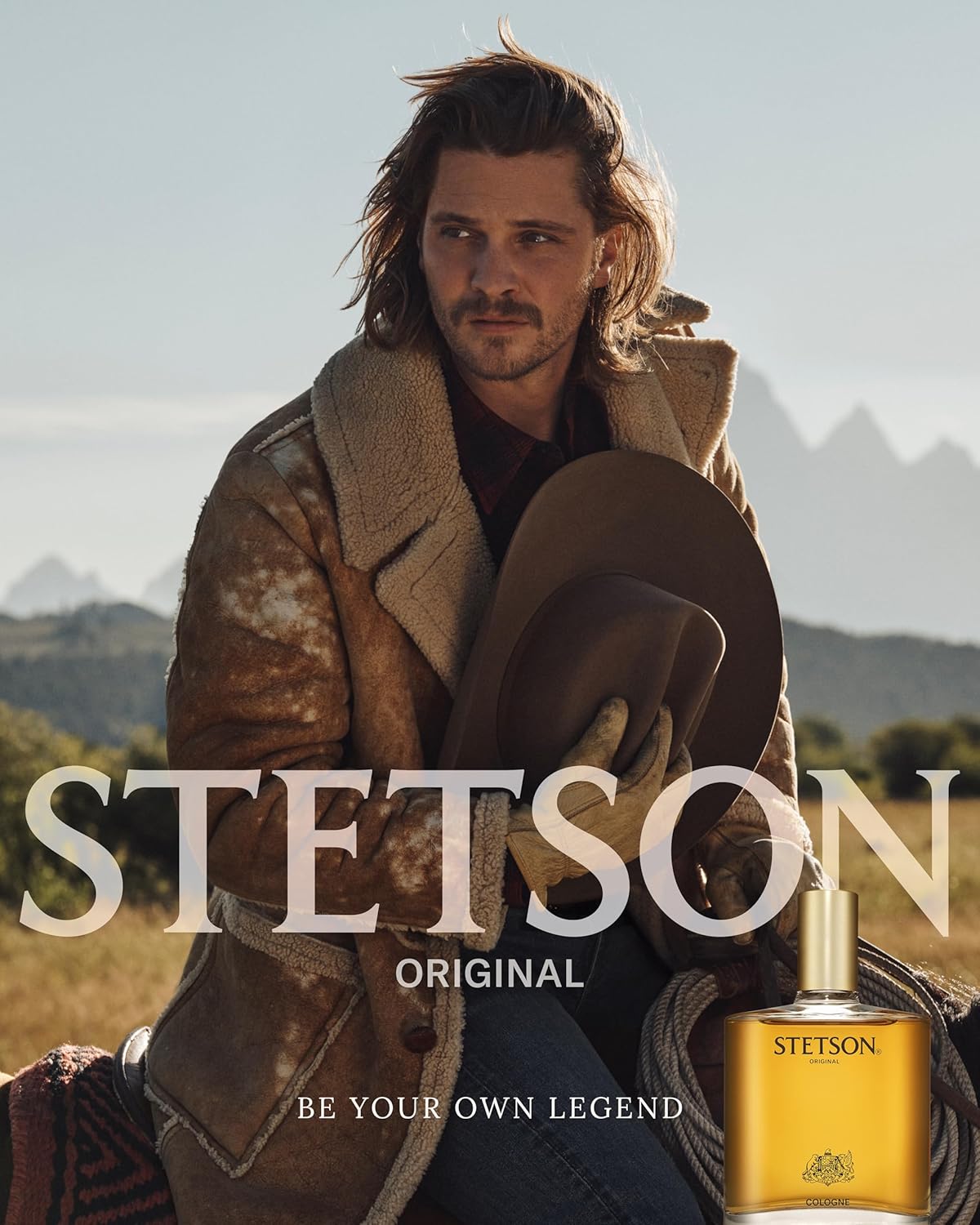Stetson Original Cologne for Men - Classic Woody Aroma with Citrus, Patchouli & Tonka Bean - 1.5 Fl Oz