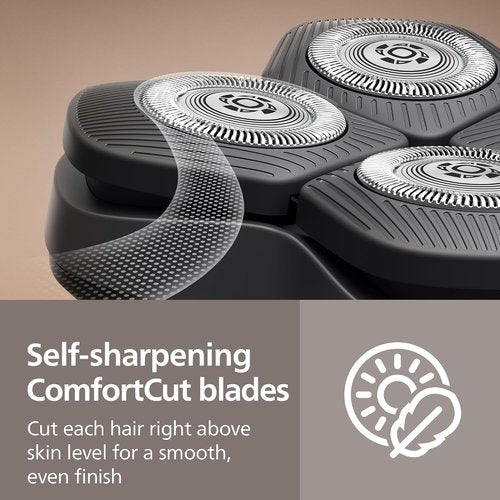 Philips Norelco Head Shaver Pro 9000 Series - Electric Shaver with 360° Flexing Head & ComfortCut Blades for Gentle, Clean Shave, Model HS9980/40